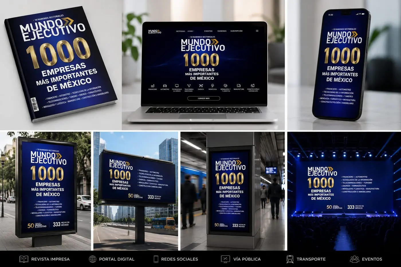 Campaña de la Cumbre en revista, digital y exteriores